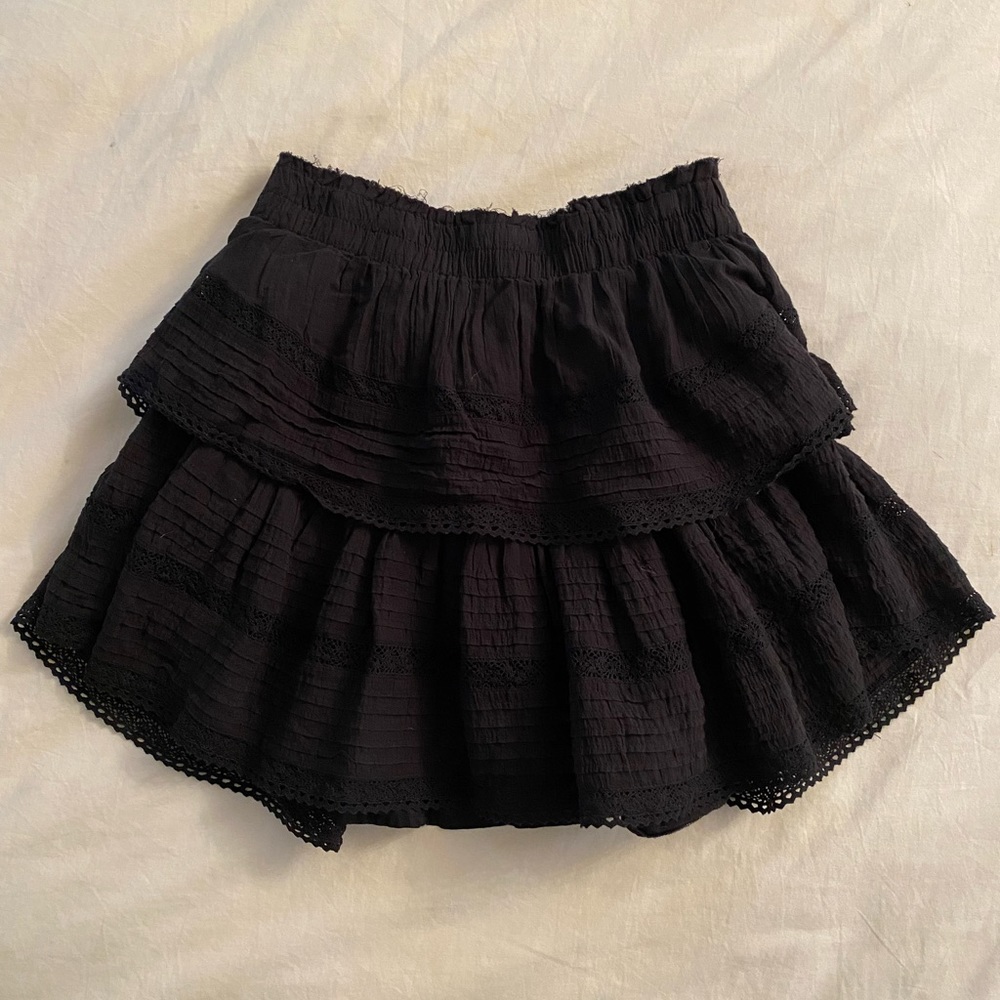 Aerie rock ‘n’ ruffle mini skirt